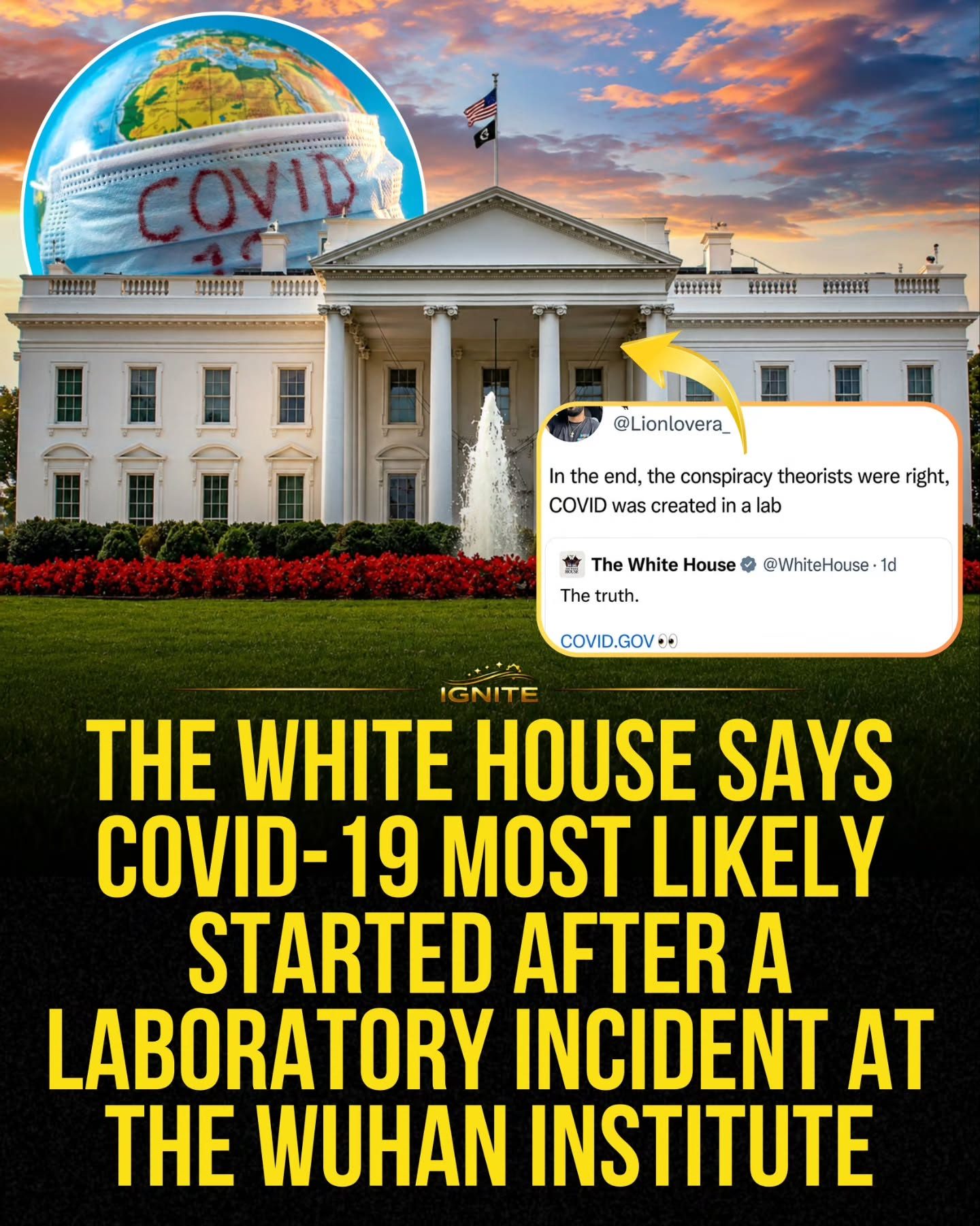 White House Links COVID-19 Origin to Wuhan Lab Incident