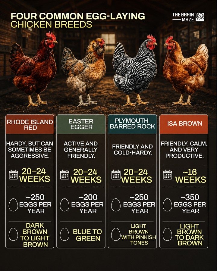 Top 4 Egg-Laying Chicken Breeds Compared