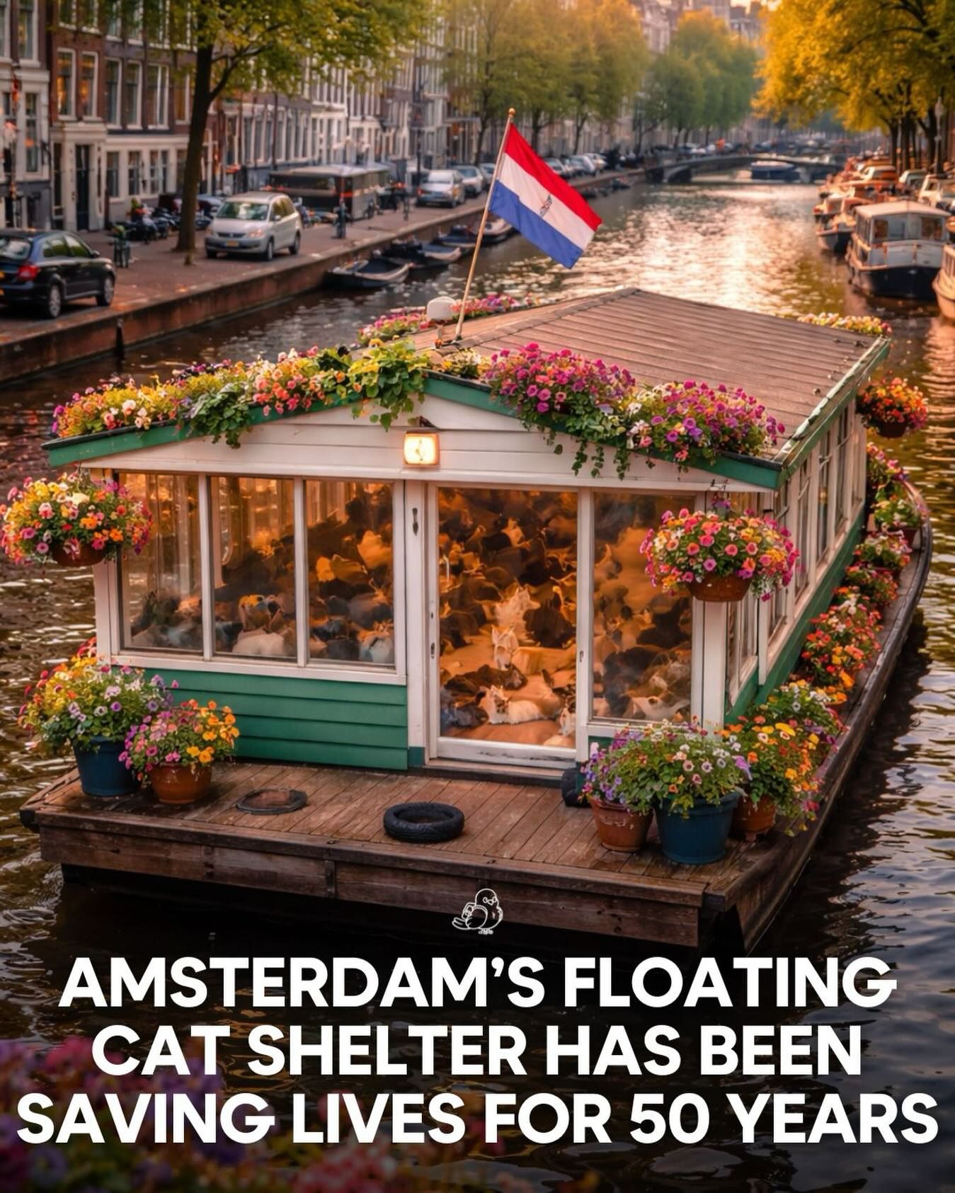Amsterdam's Iconic Cat Boat: 50 Years of Feline Rescue