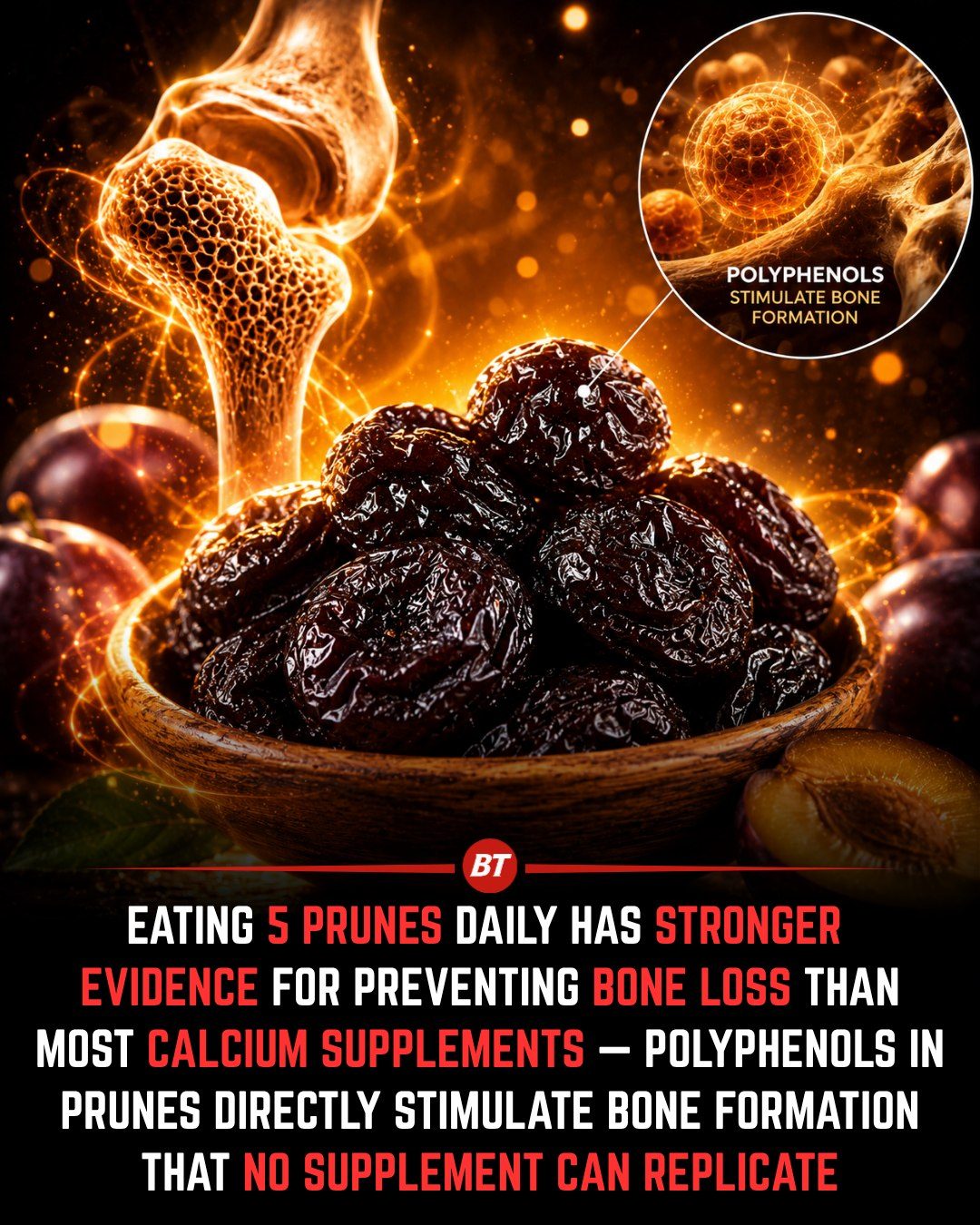 Prunes May Boost Bone Health Better Than Calcium Alone