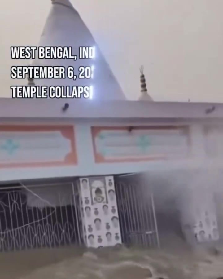 Temple Collapse in West Bengal, India September 2026