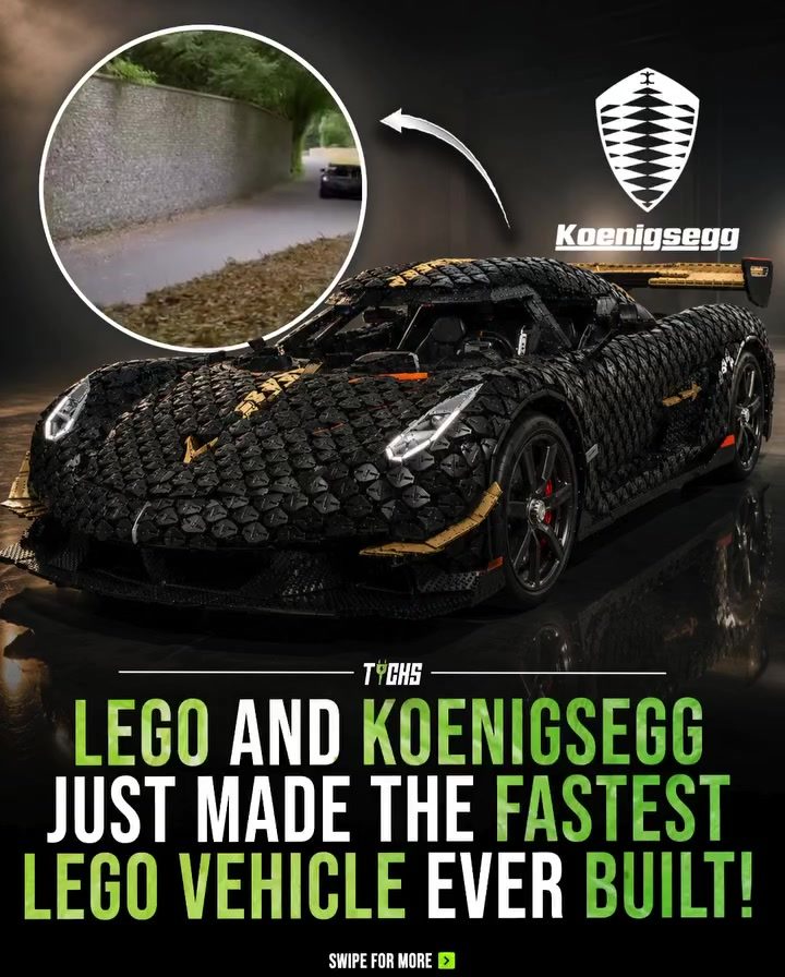 Lego's Fastest Vehicle: Koenigsegg Hypercar Hits 111 km/h