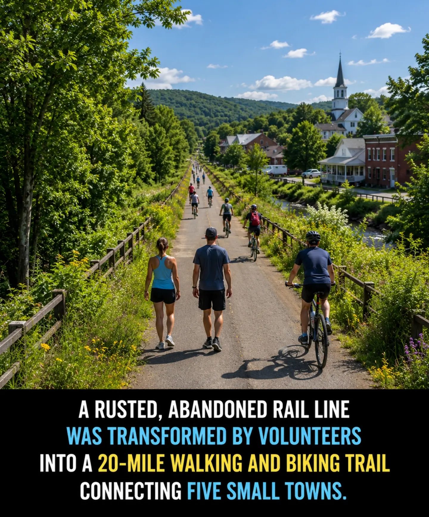 Rail Line Revitalized: 20-Mile Trail Connects Five Towns