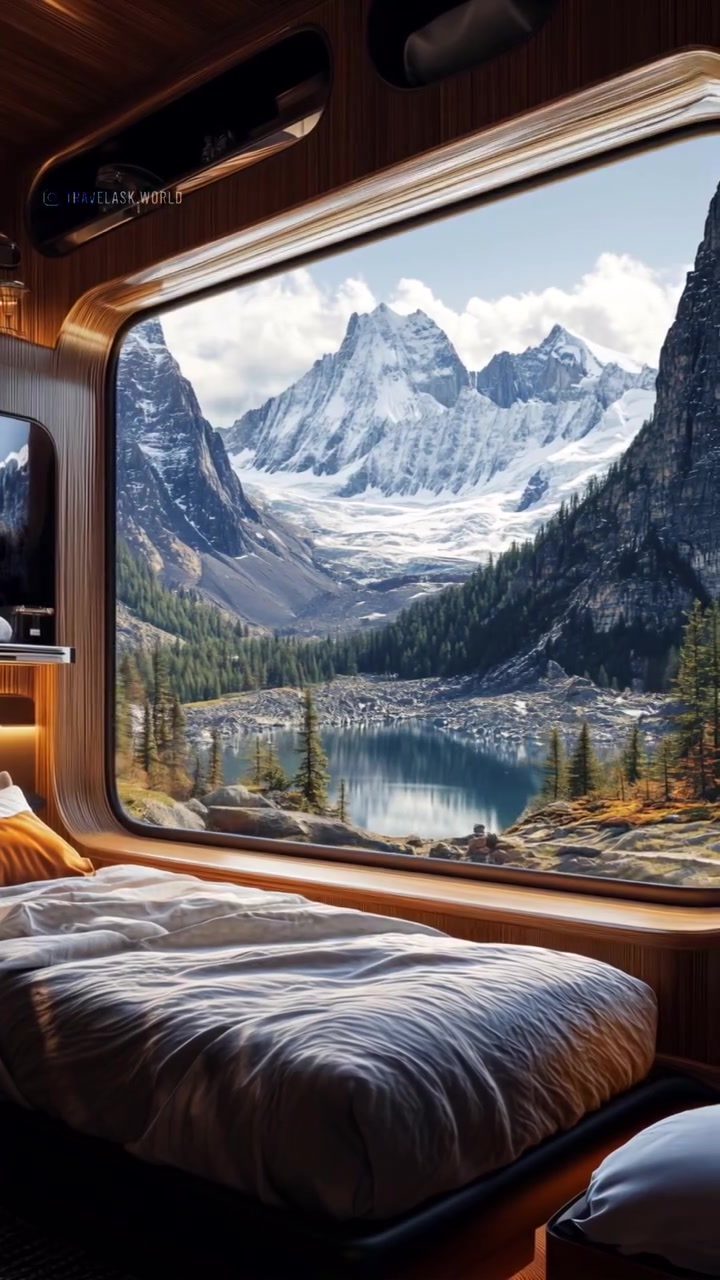 Luxury RV Adventures: Panoramic Window Scenery