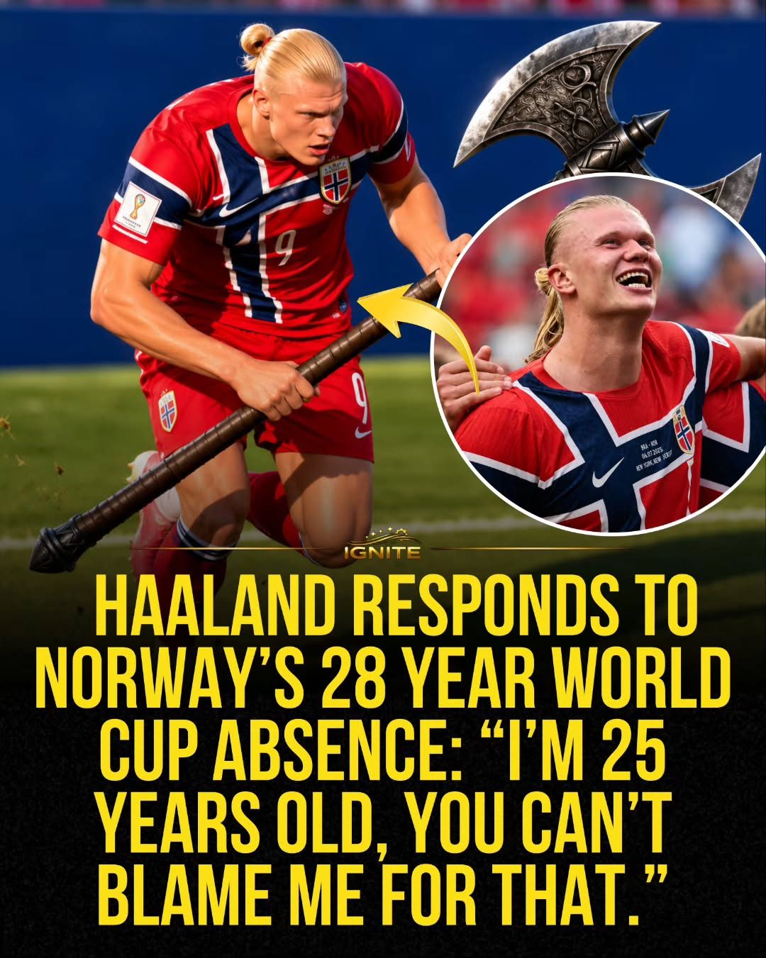 Erling Haaland's Humorous Take on Norway's World Cup Miss