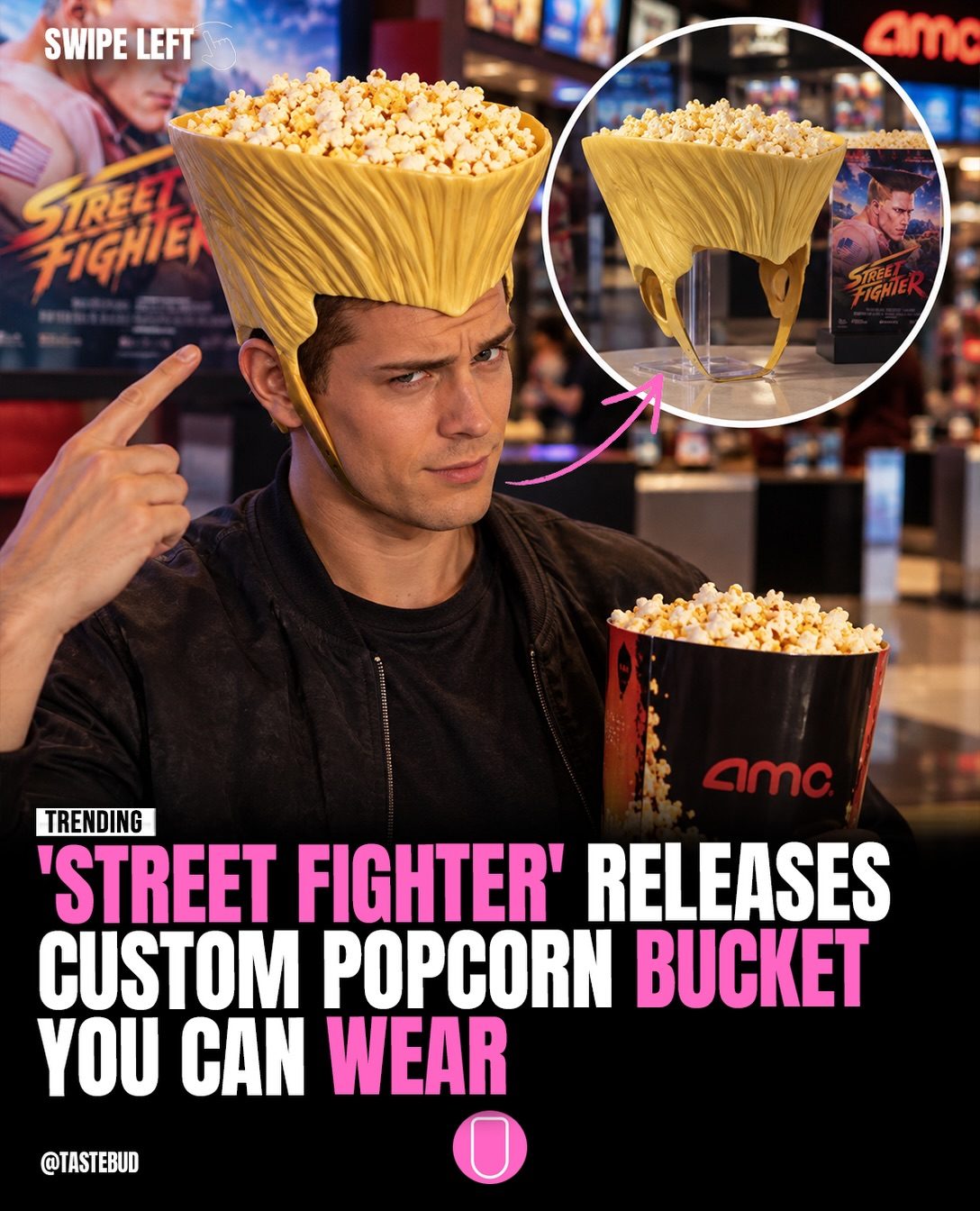AMC's Street Fighter Popcorn Bucket: Wearable Movie Memorabilia
