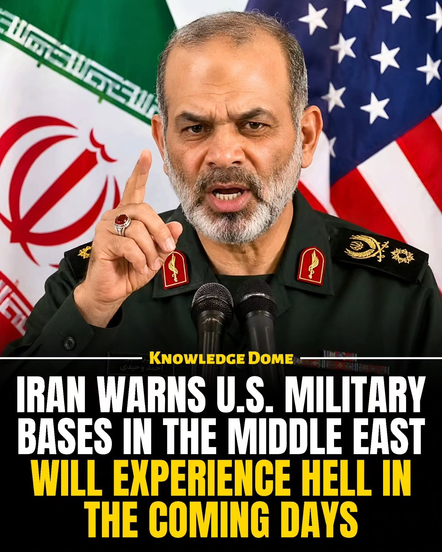 Iran Warns of Attacks on U.S. Bases in the Middle East