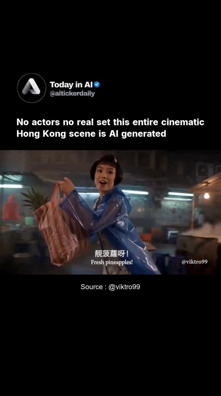 AI's Hong Kong Night Market: A Cinematic Feat