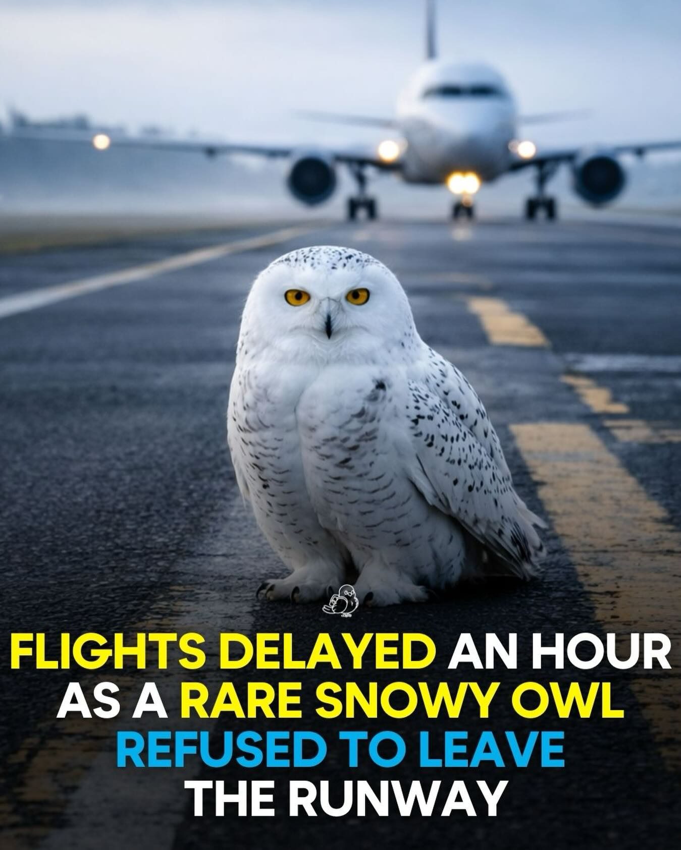 Rare Snowy Owl Delays Airport Flights