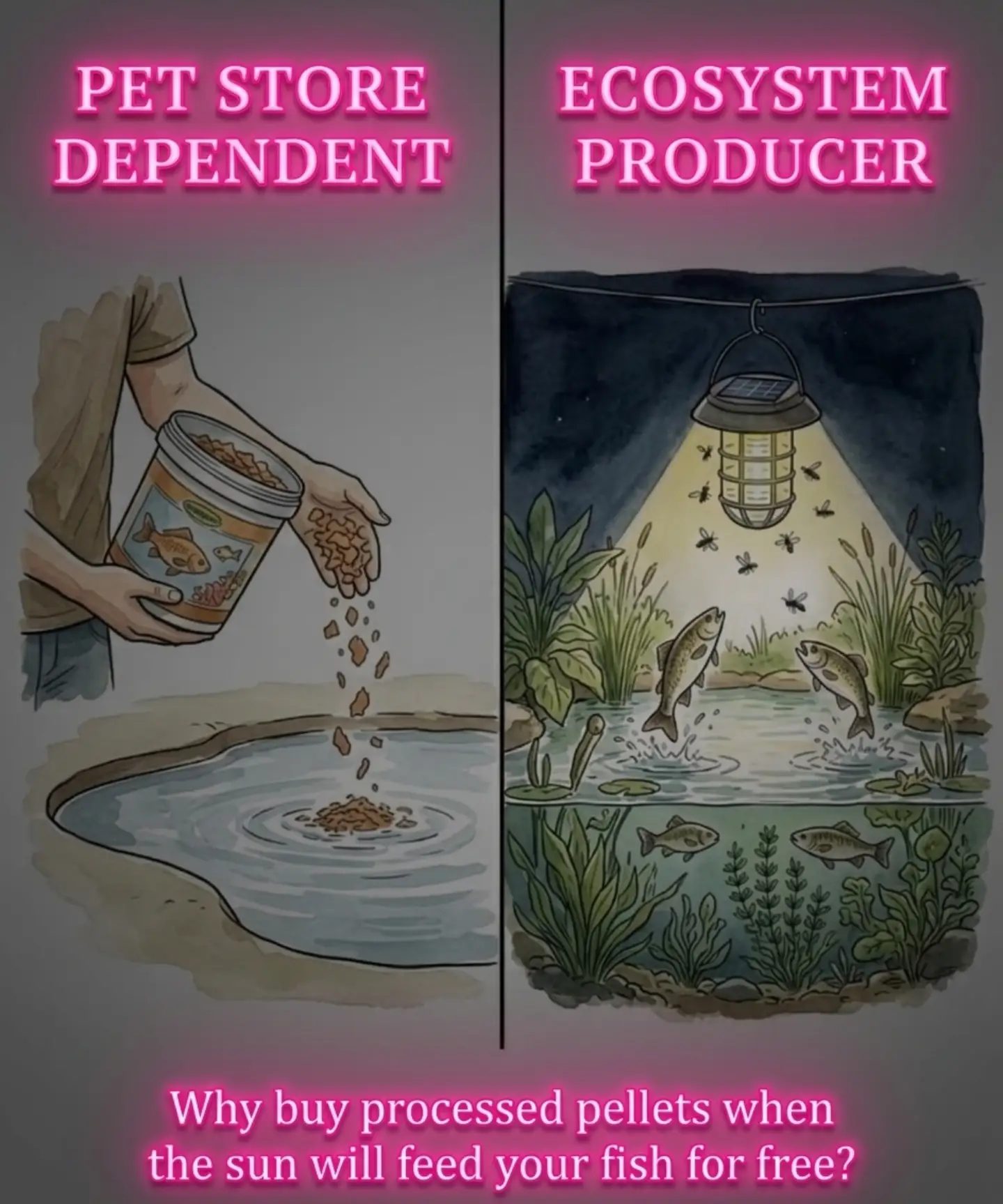 Self-Sustaining Aquarium: Nature's Free Fish Food