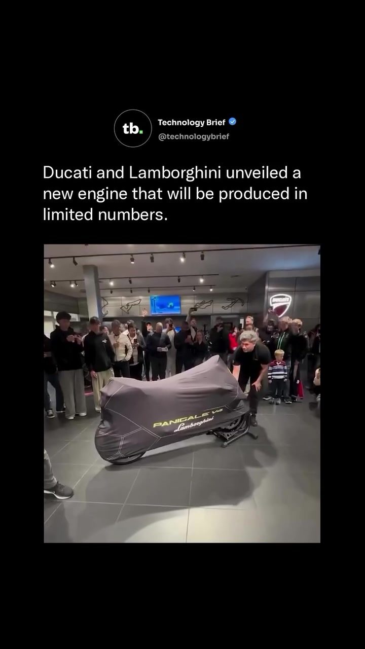 Ducati and Lamborghini's Limited Edition Panigale V4 Engine