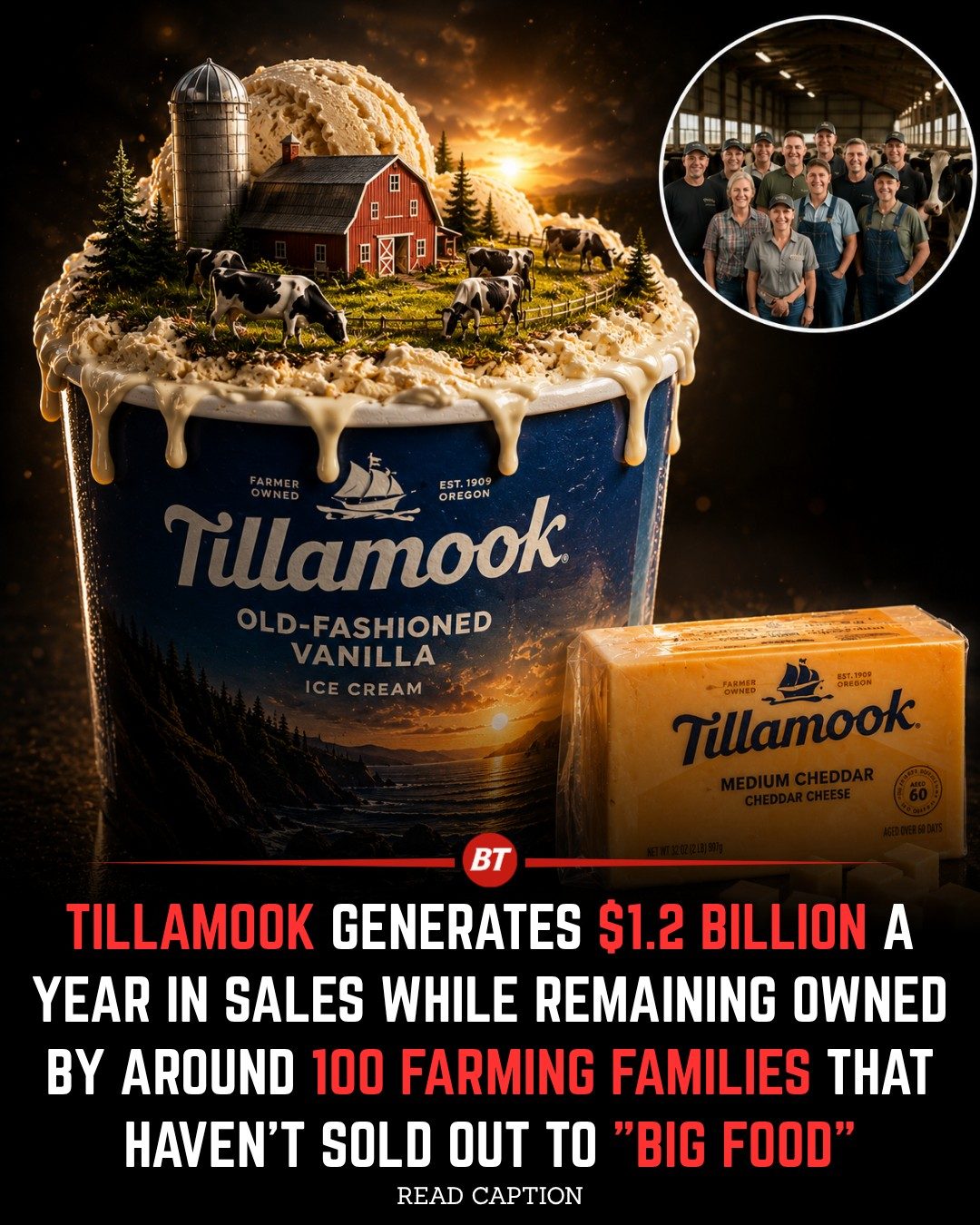 Tillamook's Farmer-Owned Success: $1.2B Sales Without Big Food