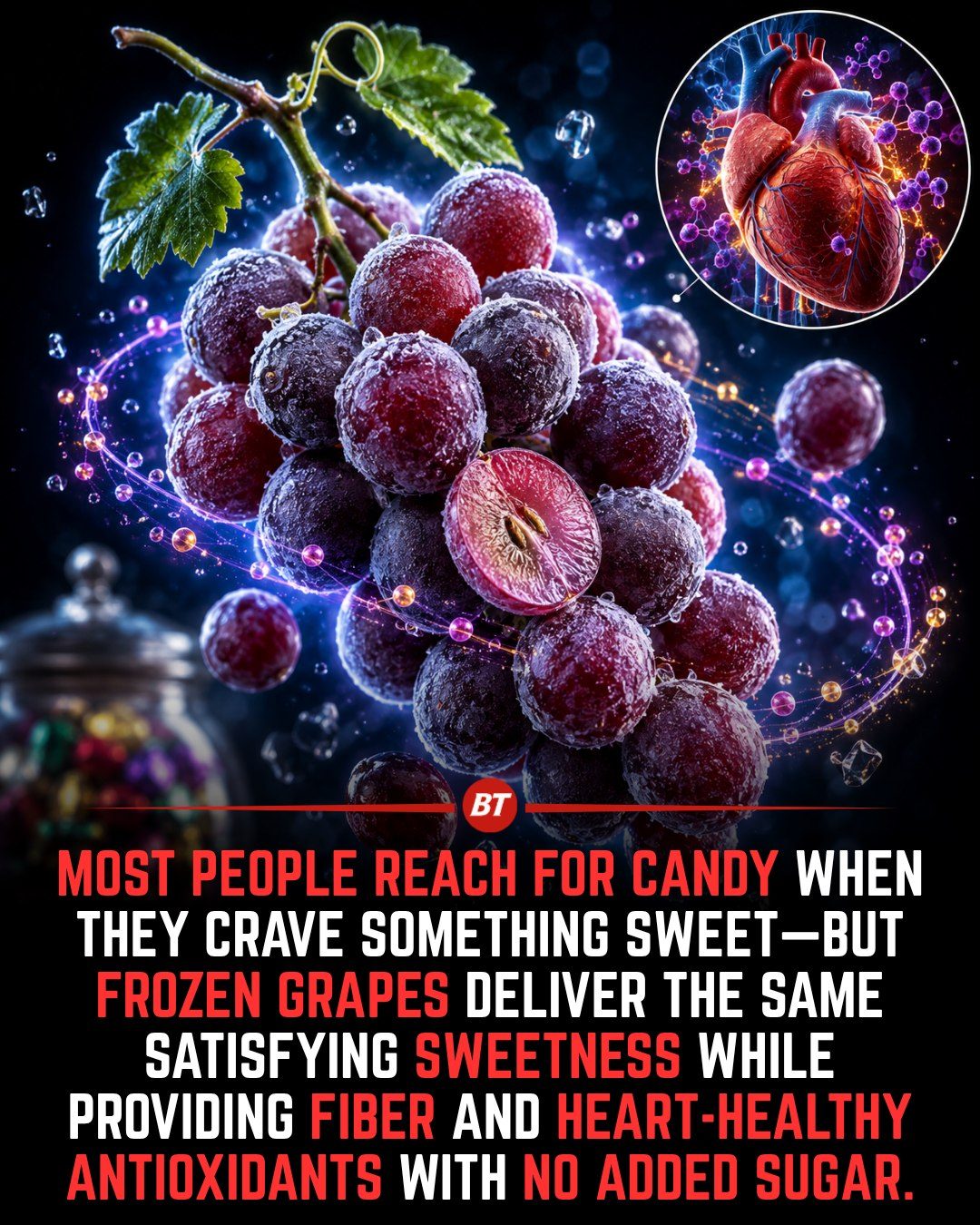 Frozen Grapes: The Healthy Candy Alternative