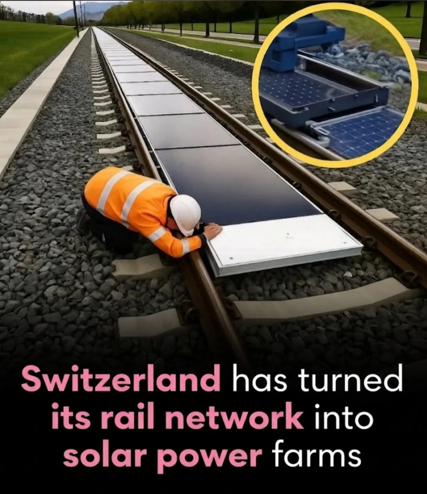 Switzerland's Innovative Solar Rail Farms: Power from Tracks