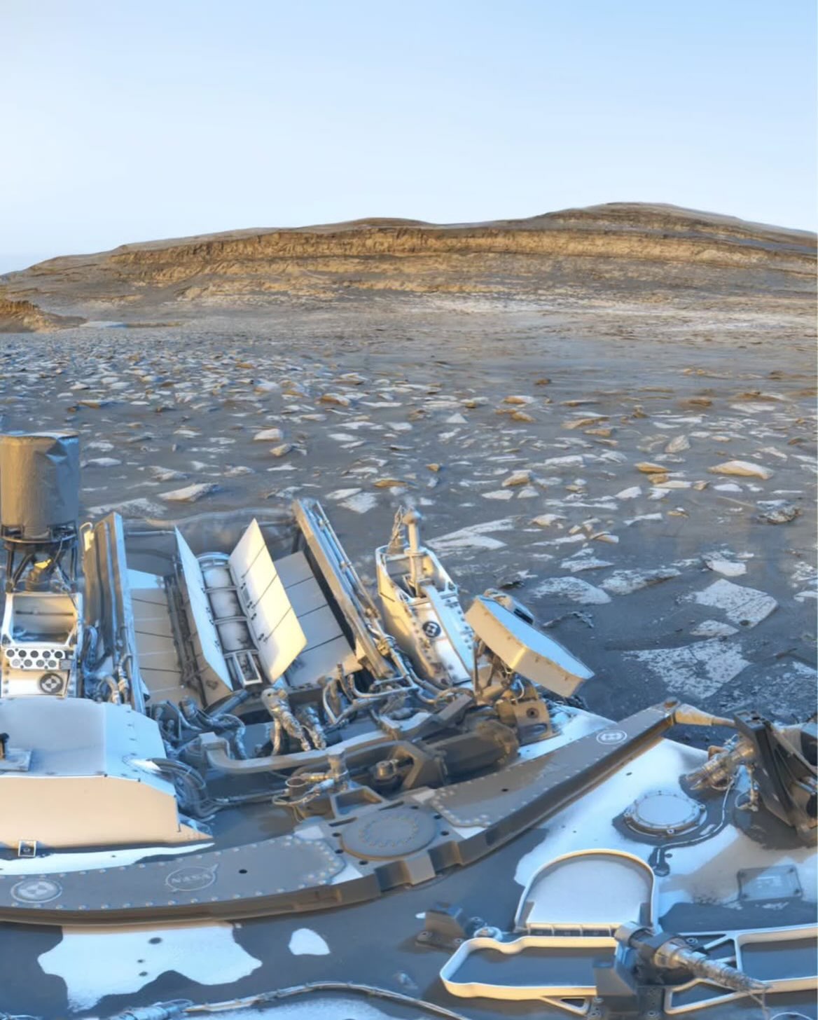 Perseverance Rover's Mars Sunrise View