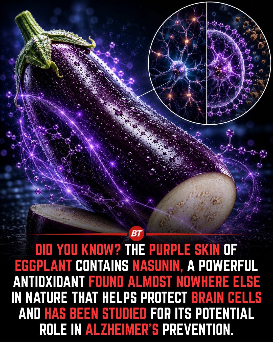 Eggplant Skin: Nasunin's Role in Brain Health