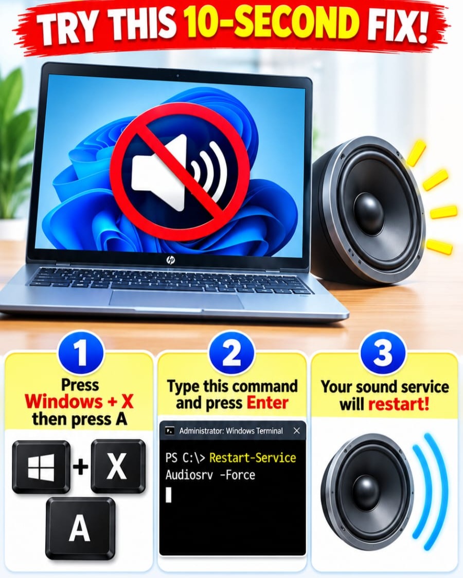 Windows Sound Issues: Quick Fix with Terminal