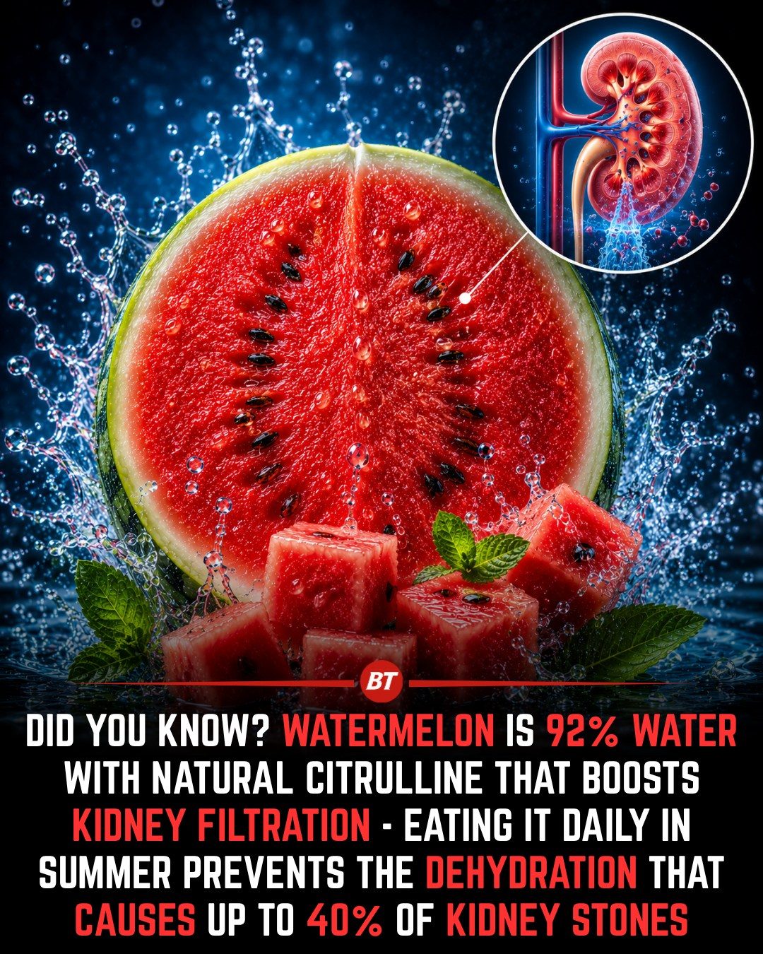 Watermelon: A Hydrating Summer Fruit to Prevent Kidney Stones