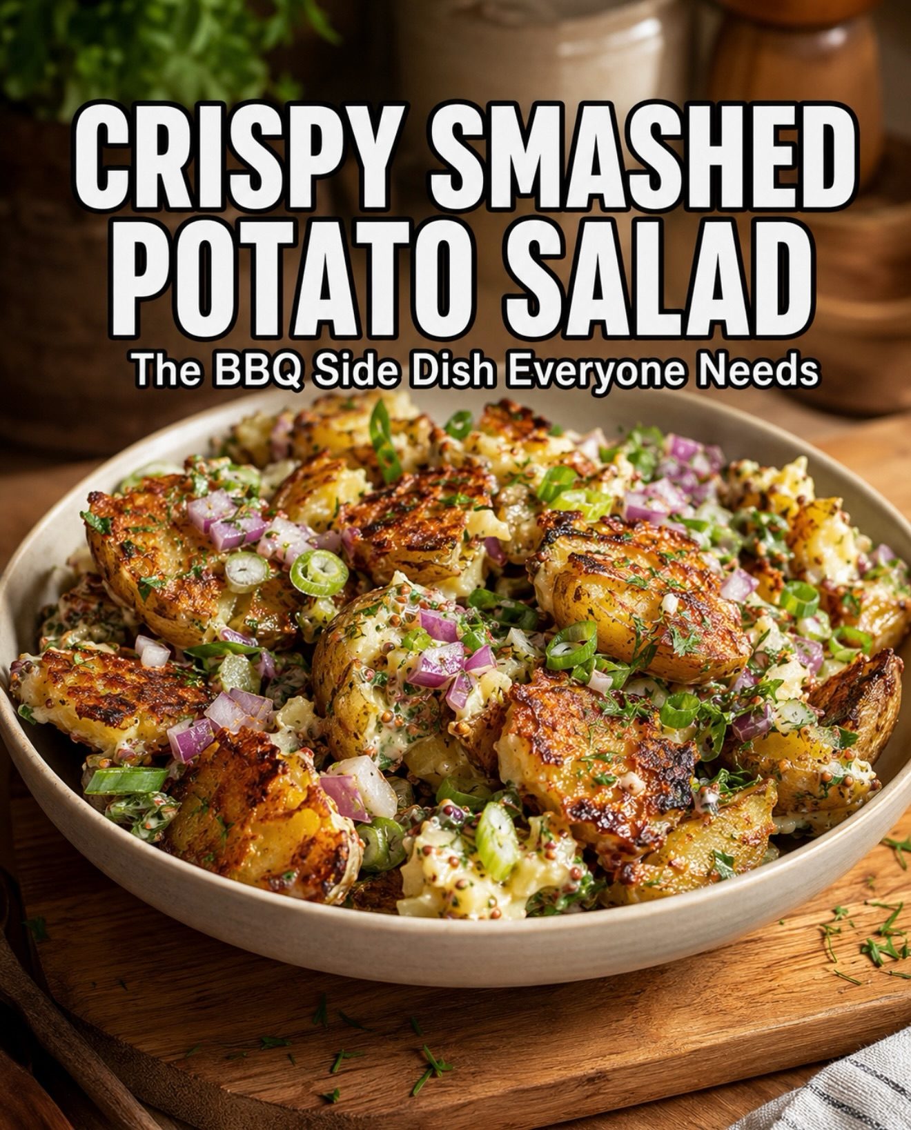 Crispy Smashed Potato Salad Recipe for Your Next BBQ