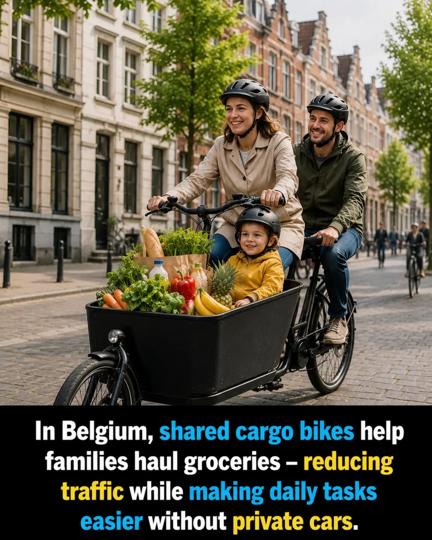 Cargo Bikes in Belgium: Sustainable Family Transport