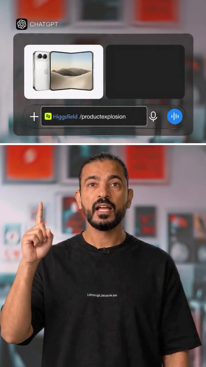 Higgsfield Smartphone Demo with Chat GPT