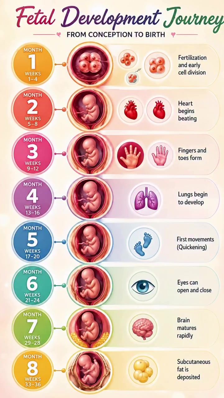 Fetal Development Timeline: Key Milestones Month by Month
