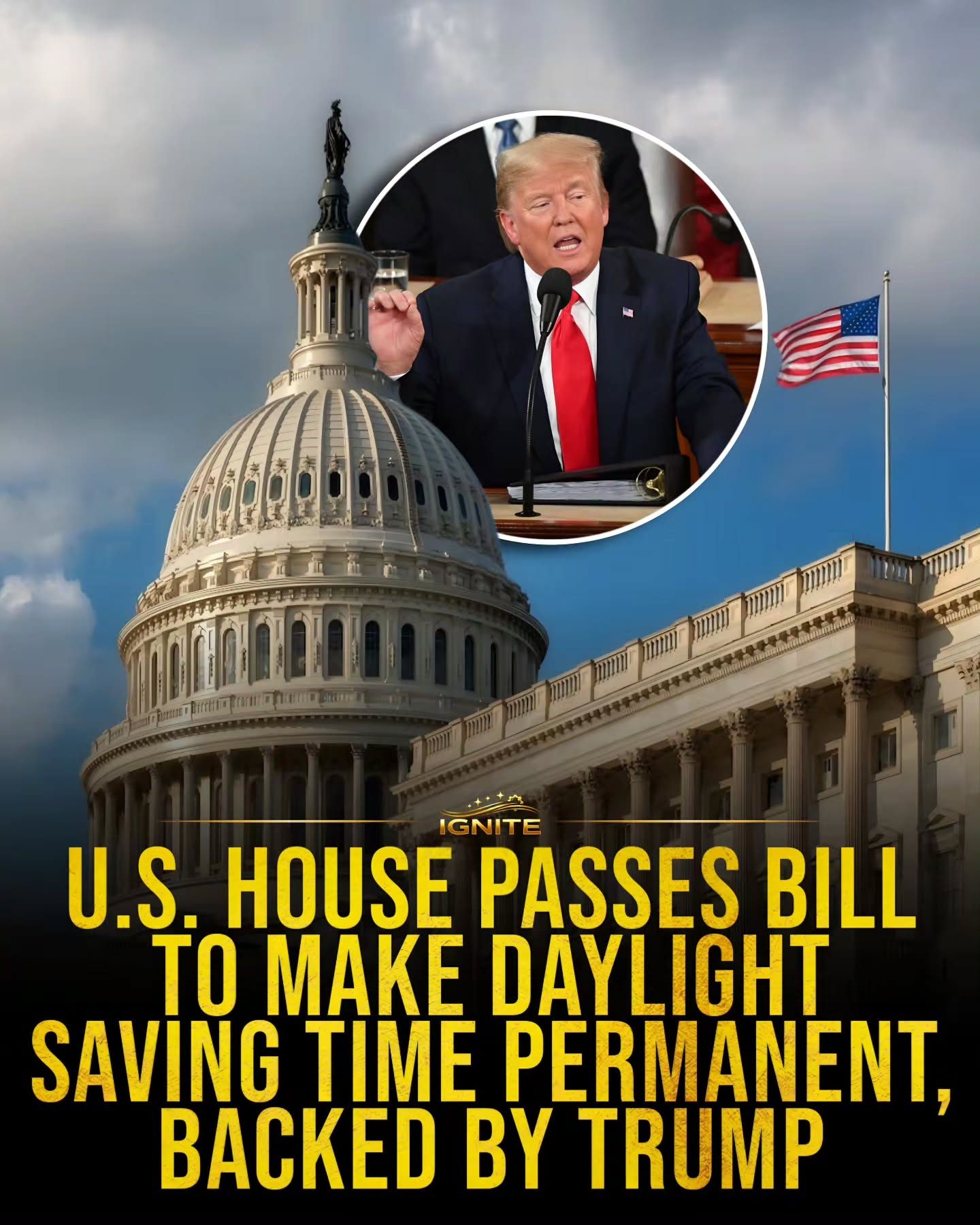 U.S. House Votes to Make Daylight Saving Time Permanent
