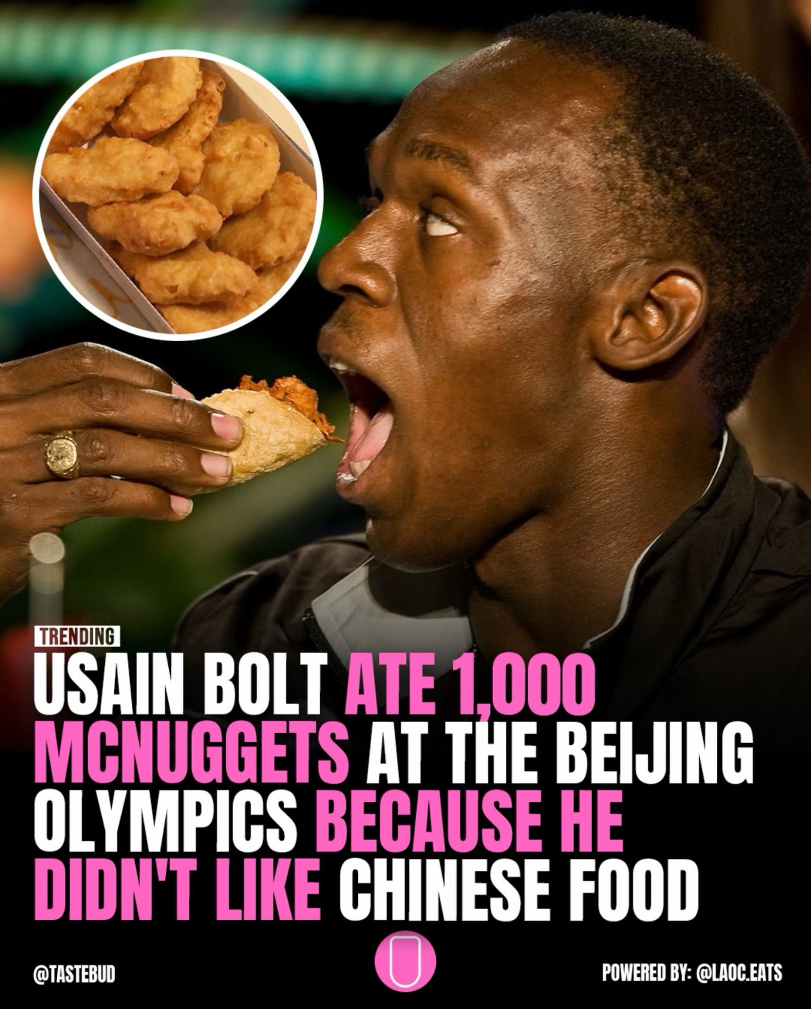 Usain Bolt's 1,000 Chicken Nugget Olympics Diet
