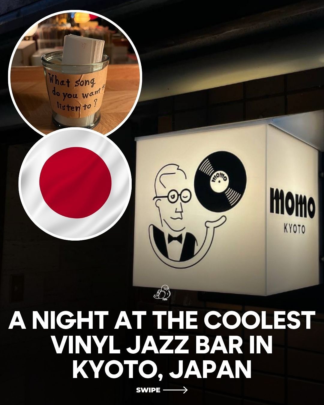 Discover Momo: Kyoto's Cool Vinyl Jazz Bar Experience