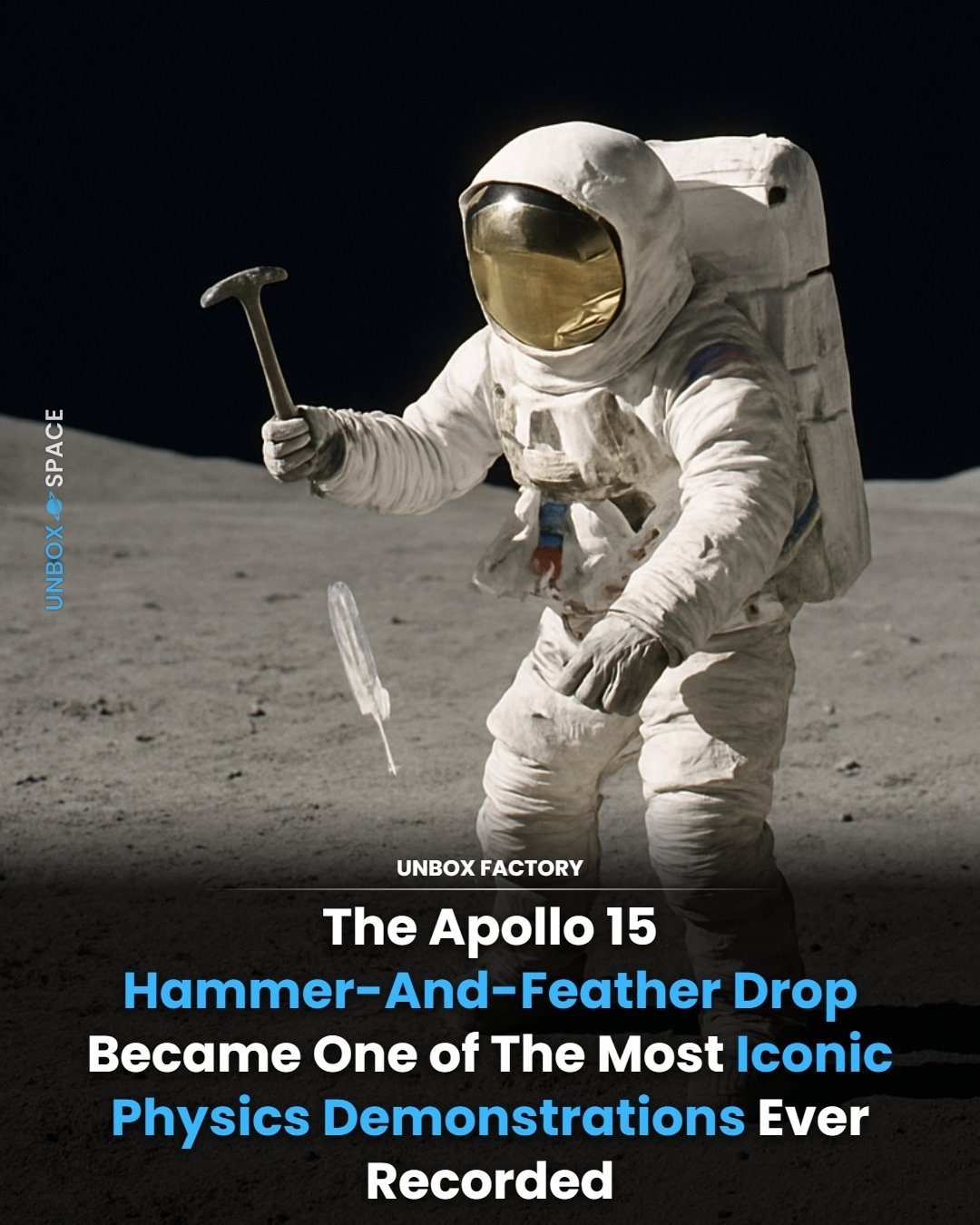Apollo 15's Iconic Hammer-Feather Drop: Moon Experiment