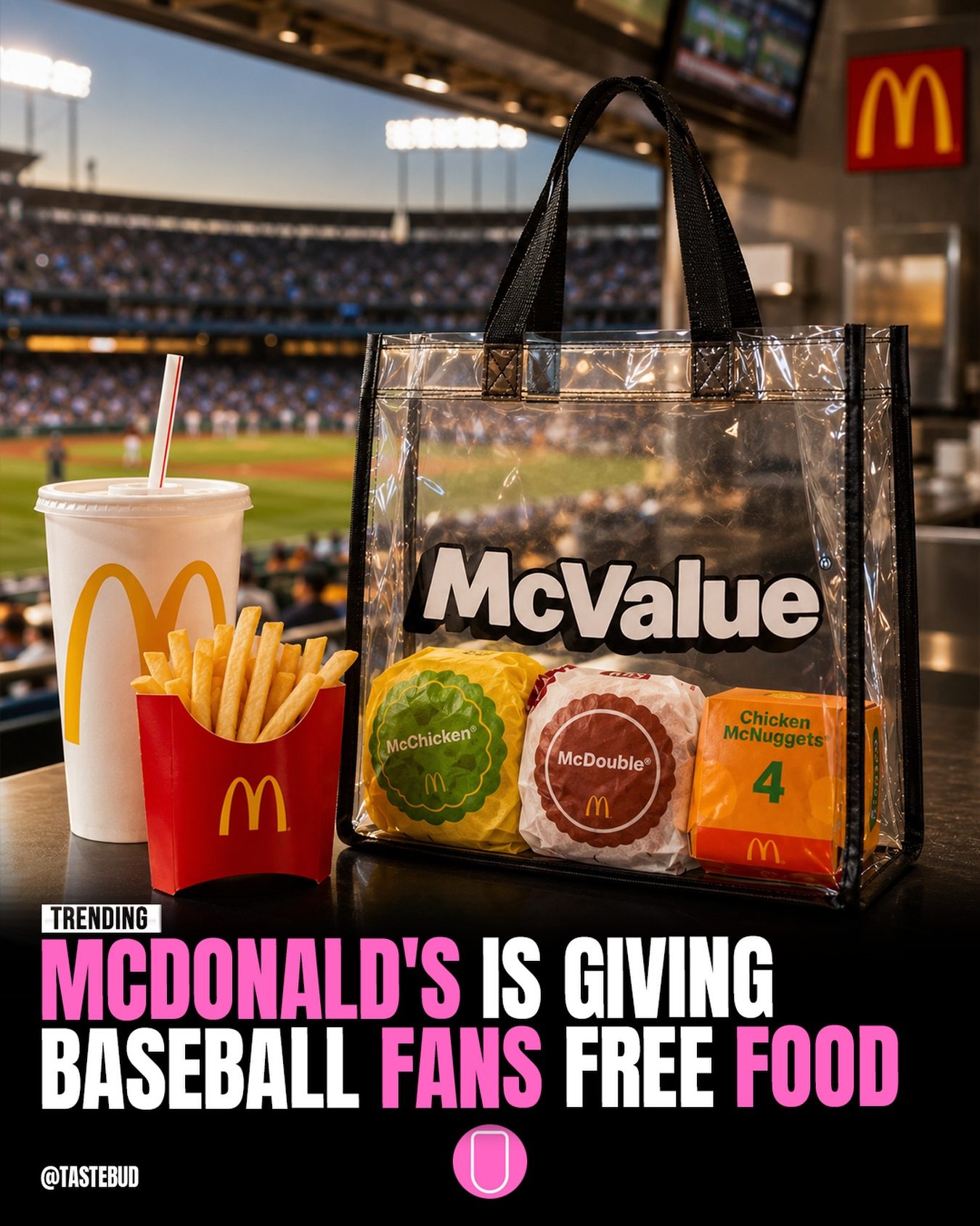 McDonald's Stadium-Friendly McValue Pack: Free Food for Baseball Fans