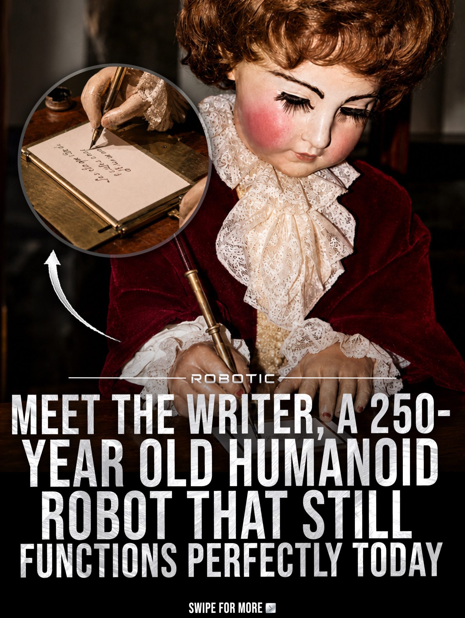 The 250-Year-Old Humanoid Robot That Still Writes with a Quill
