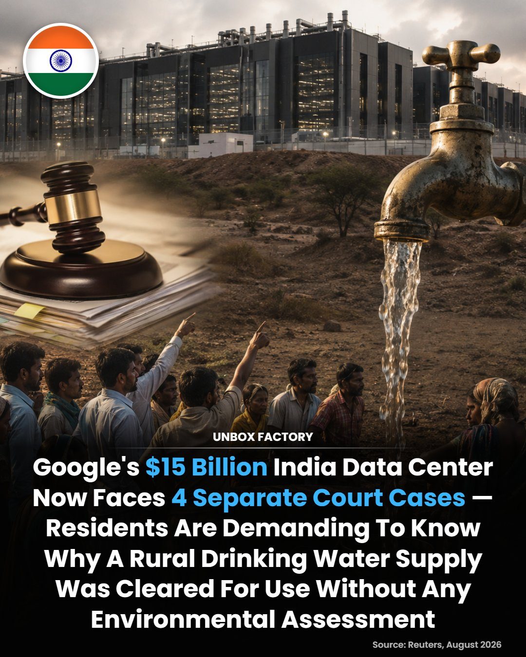 Four Legal Cases Challenge Google's $15B India Data Center