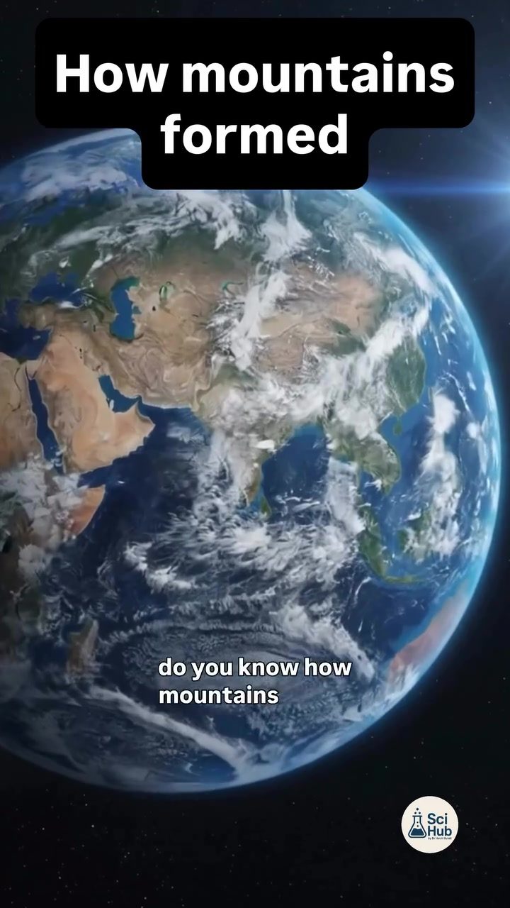 The Slow Formation of Mountain Ranges Through Tectonic Plate Collisions