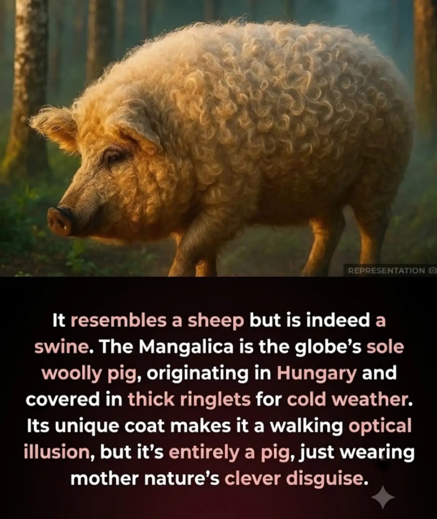 Meet the Mangalica: Hungary's Woolly Pig Optical Illusion