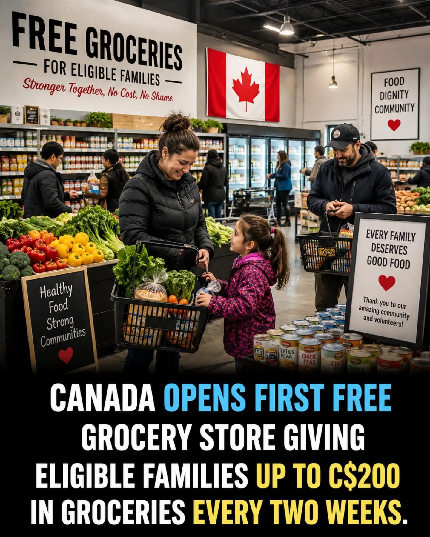 Canada's First Free Grocery Store Aims to Combat Food Insecurity