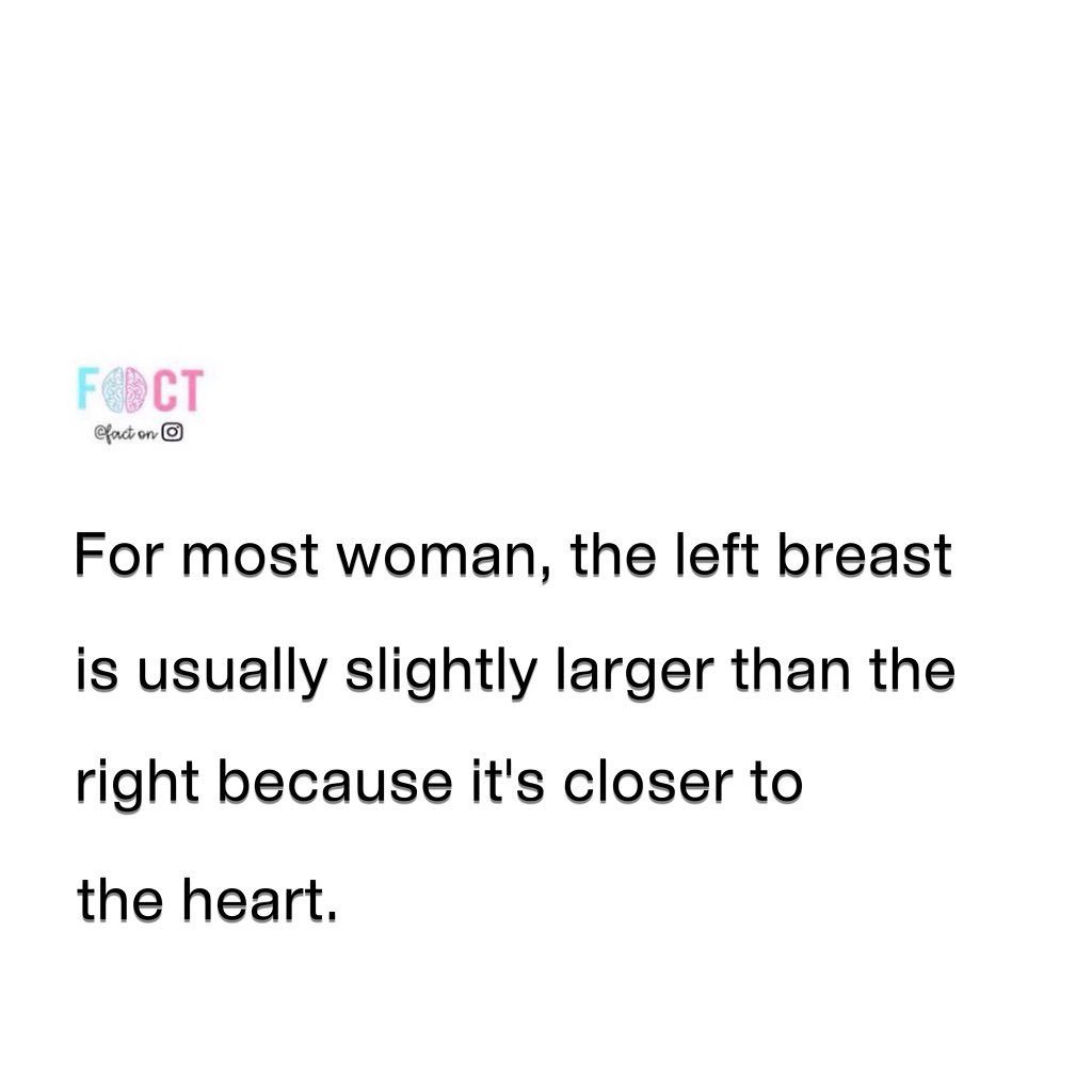 Why Most Women Have a Slightly Larger Left Breast