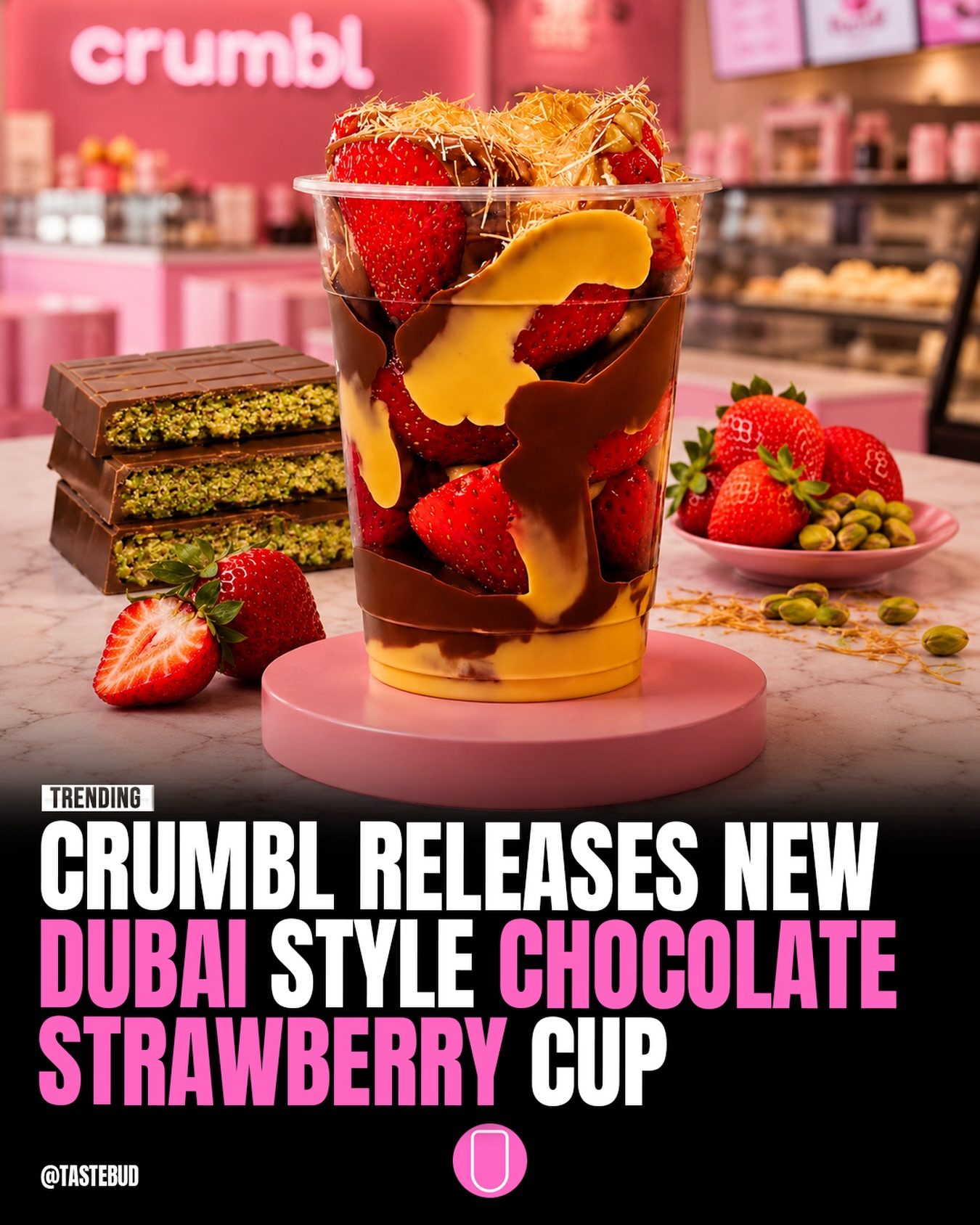 Crumbl's Dubai Chocolate Strawberry Cup: A Viral Dessert Trend