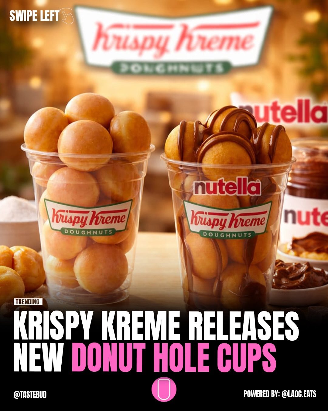 Krispy Kreme Launches Nutella Donut Hole Cups