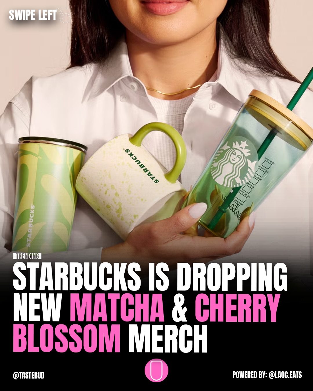 Explore Starbucks' New Matcha and Cherry Blossom Merchandise