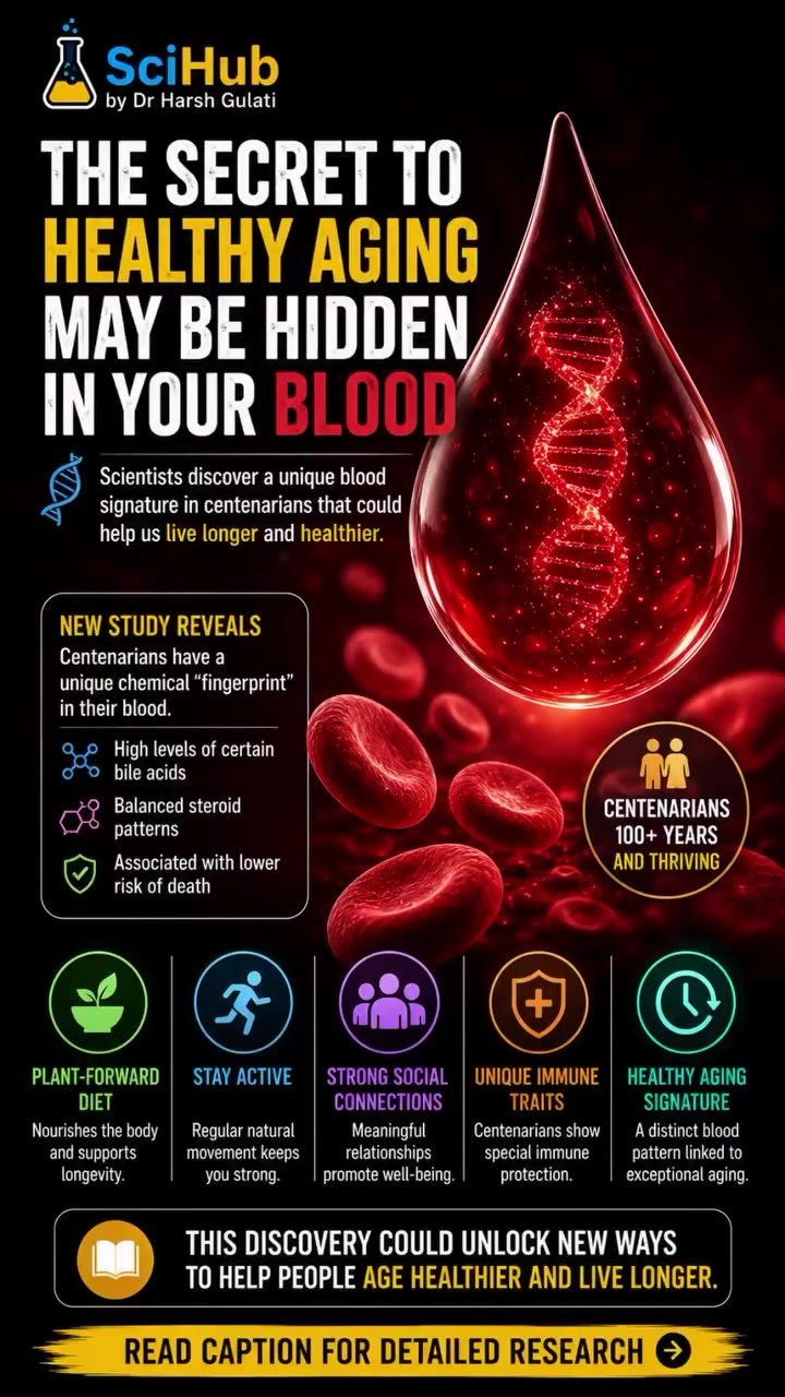 Centenarians' Blood Reveals Unique Path to Healthy Aging