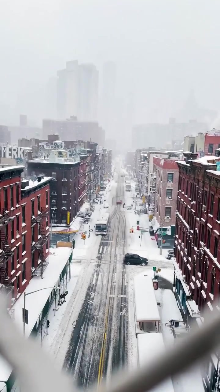 New York City Snowy Skyline Views