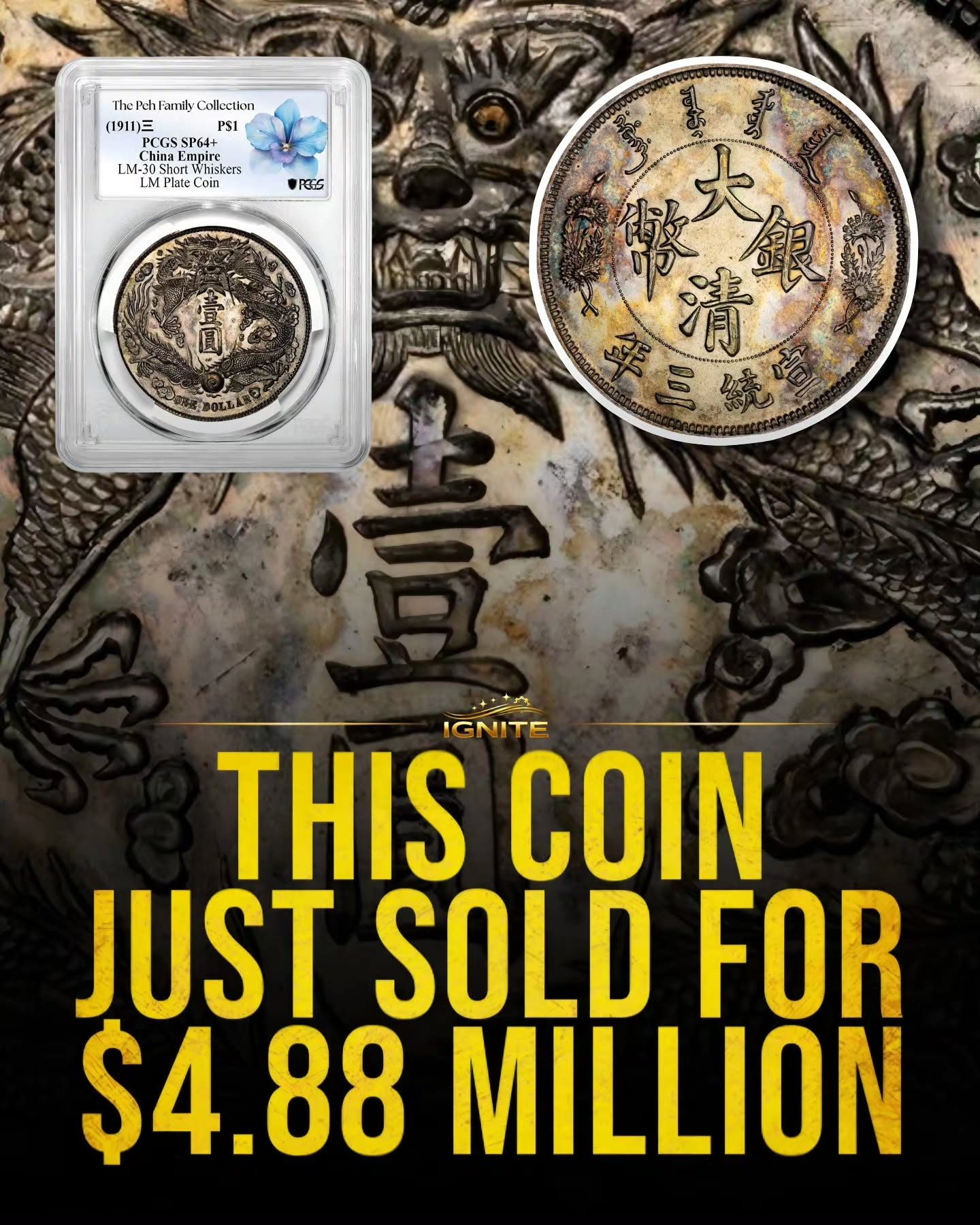 Historic 1911 China Coin Sale Breaks Records at $4.88 Million