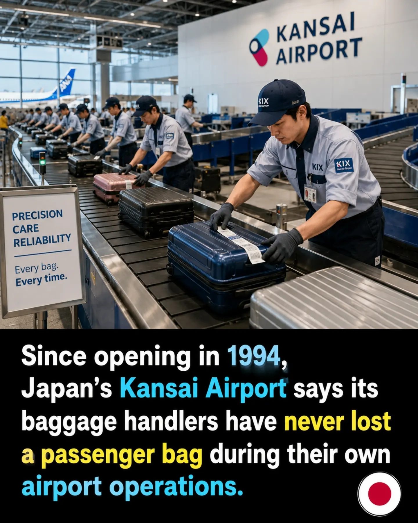 Kansai Airport's Impressive Record of Never Losing Luggage
