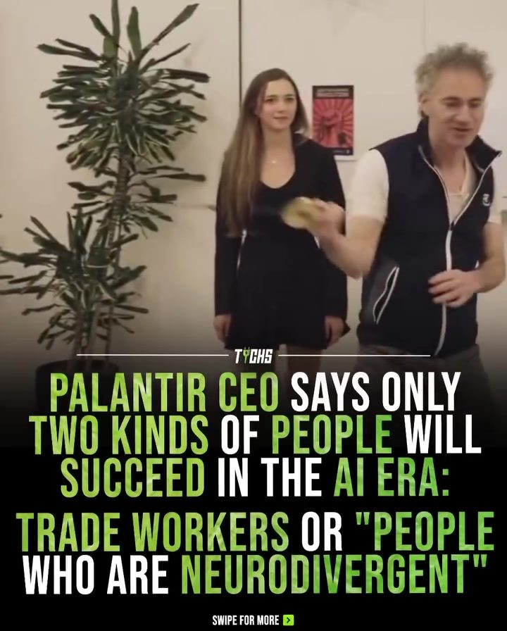 Palantir CEO on AI's Impact on Trade and Neurodivergent Workers