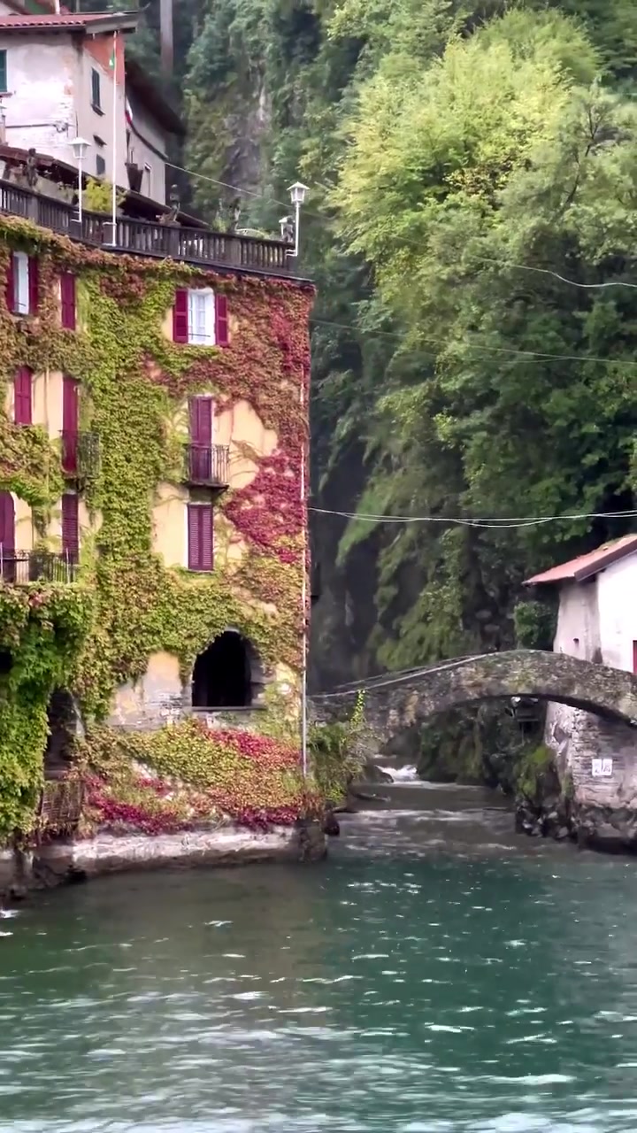 Picturesque Italian Village Near Lake Como