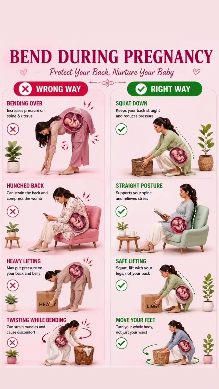 Pregnancy Bending Tips: Safe Techniques for Back Support