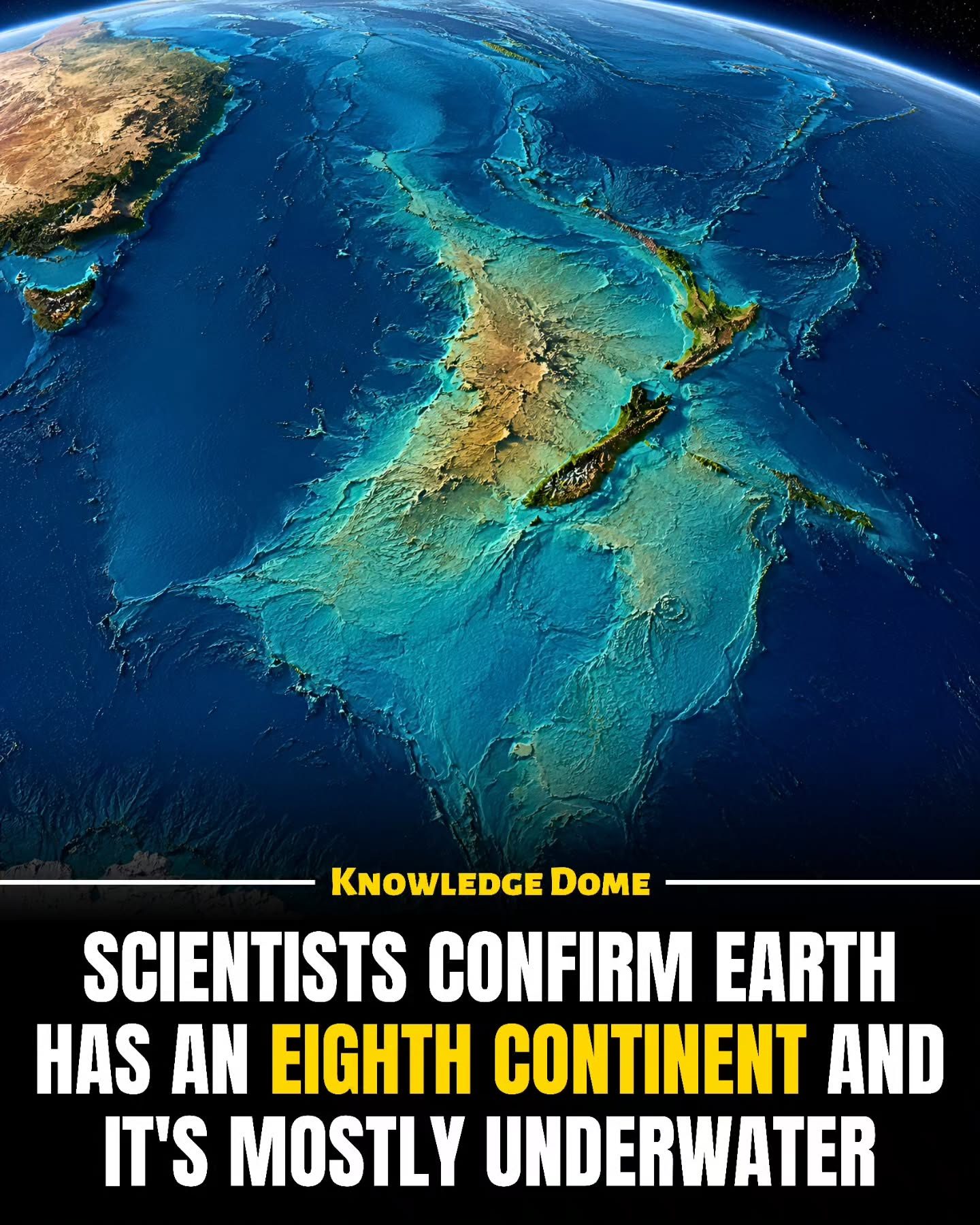 Zealandia: The Hidden Eighth Continent Mostly Underwater