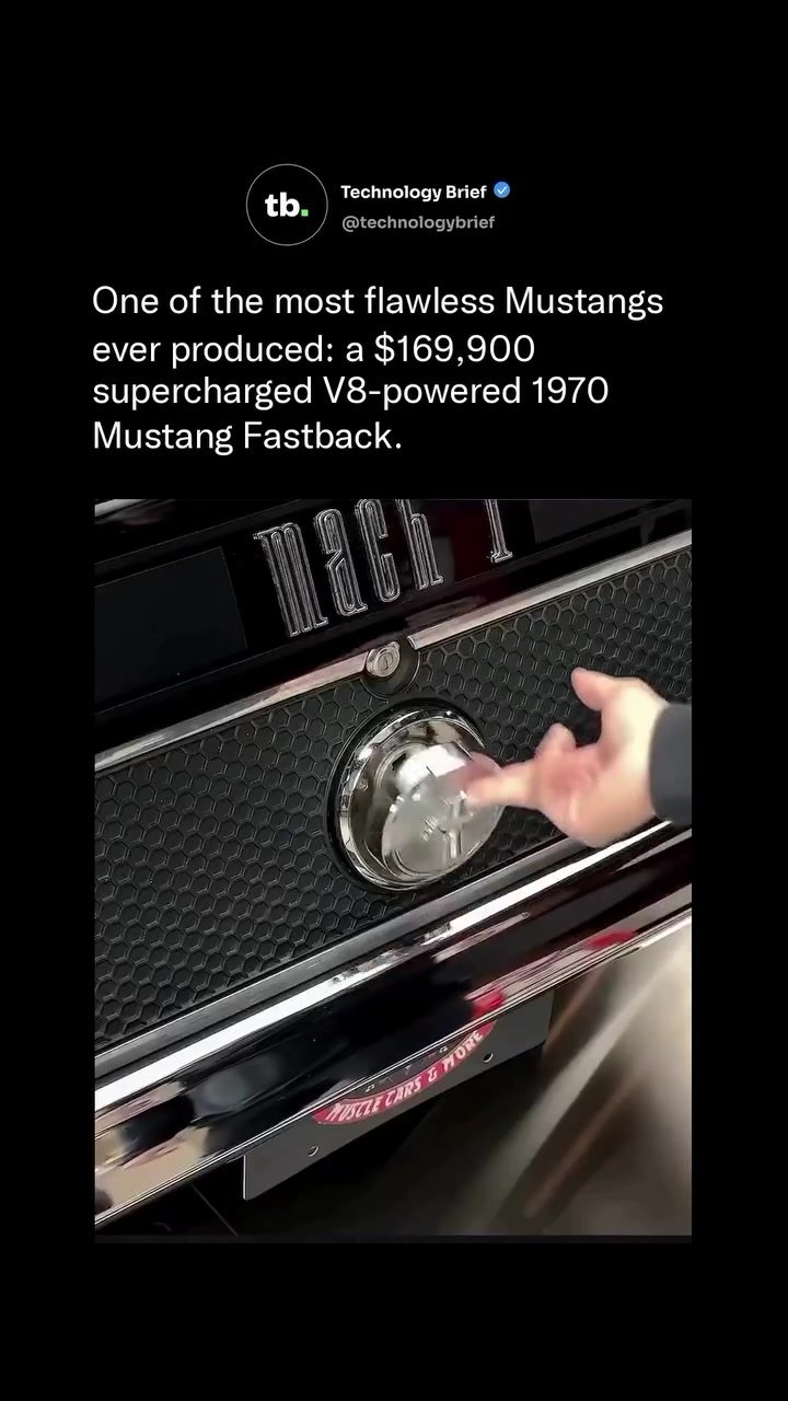 1970 Mustang Mach 1: $169,900 Supercharged Classic