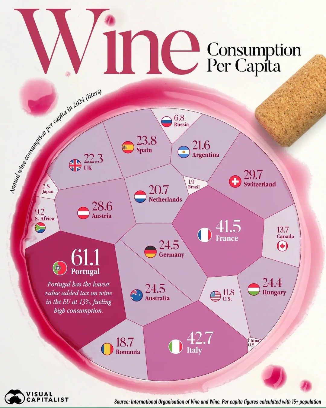 Portugal's Wine Dominance: Top Global Consumer in 2024
